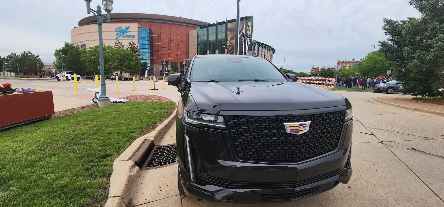 Black SUV event transportation in Colorado