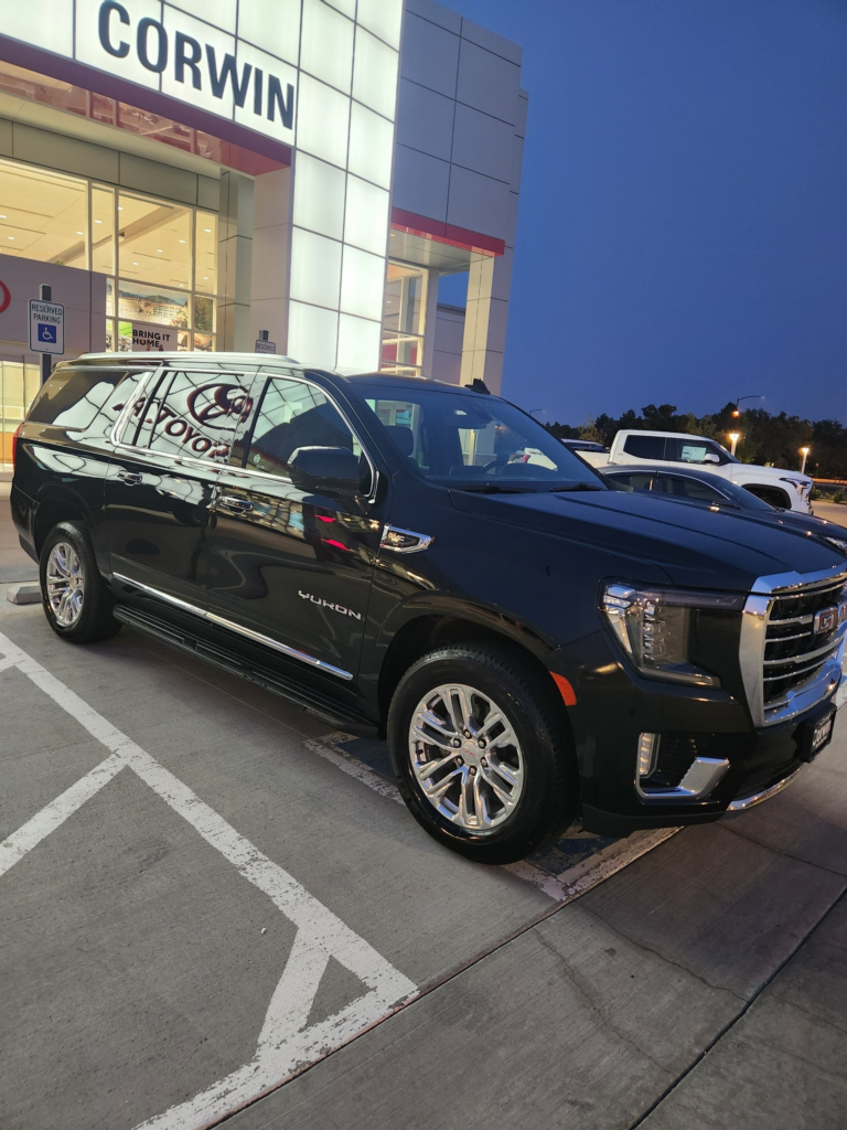 First Denver Limo black GMC Yukon XL