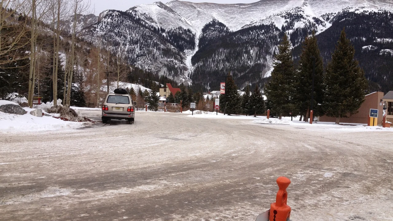 Ten Mile Circle at Copper Mountain Resort after snowfall